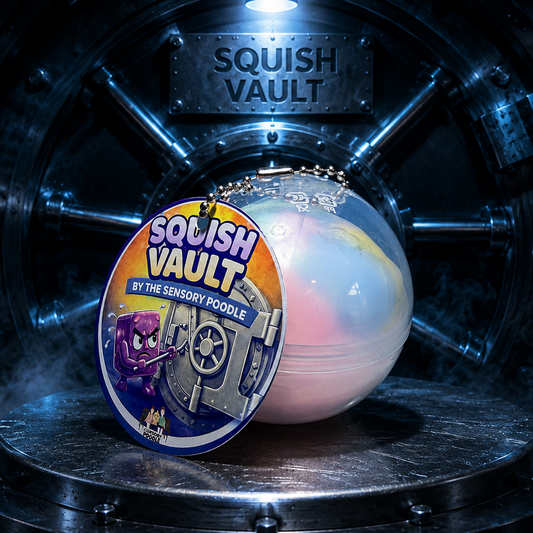 Wax Cracking Squishy Ball ~ Pastel Rainbow