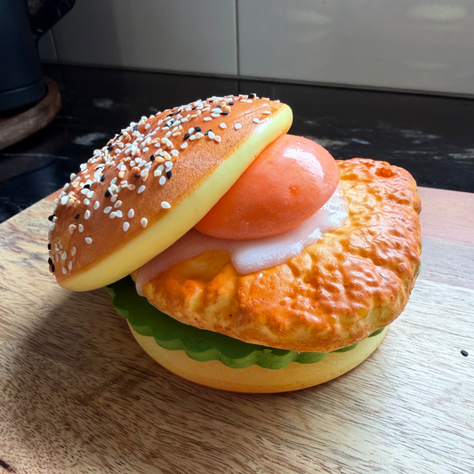 The Brekkie Burger ~ Slow Rising Scented Bread Squishy