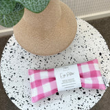 EYE PILLOW - BERRY GINGHAM