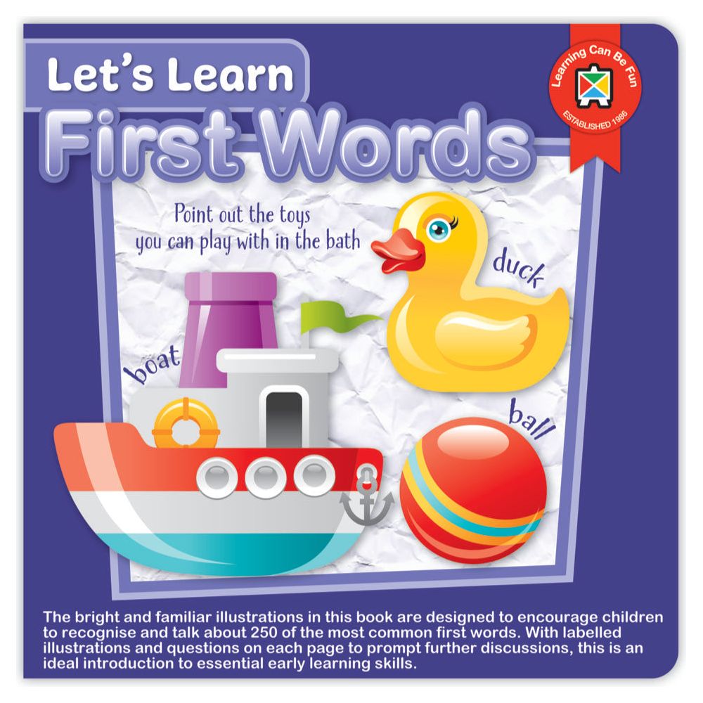 22learn First Words Let's Learn First Words Board Book – The Sensory Poodle