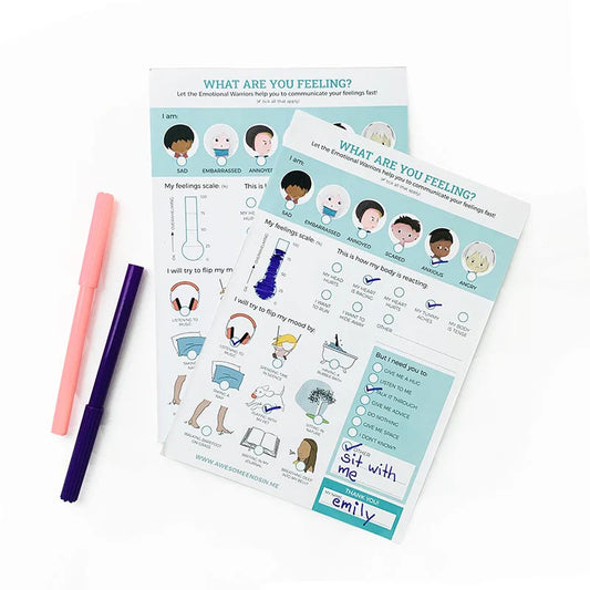 Emotional Warriors Feelings Notepad Age 5+