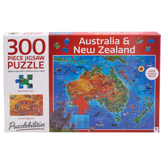 Australia & New Zealand 300pc Jigsaw Puzzle