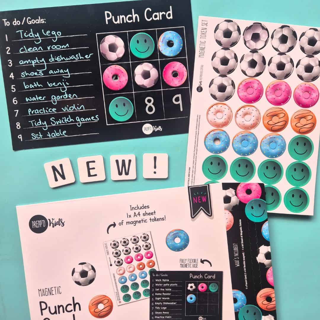 Magnetic Punch Card - Chore Chart for Kids