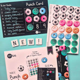 Magnetic Punch Card - Chore Chart for Kids