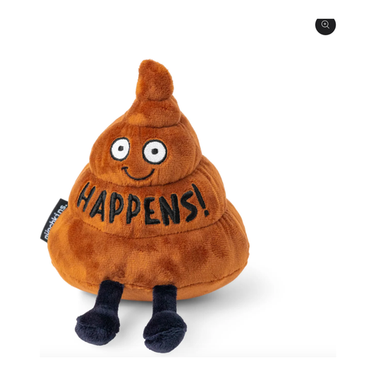 “Happens !” Plush Poop Emoji Punchkin