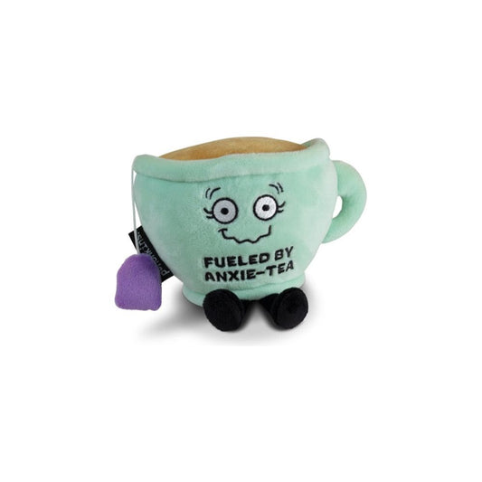 "Fueled by Anxie-tea" Teacup Plush