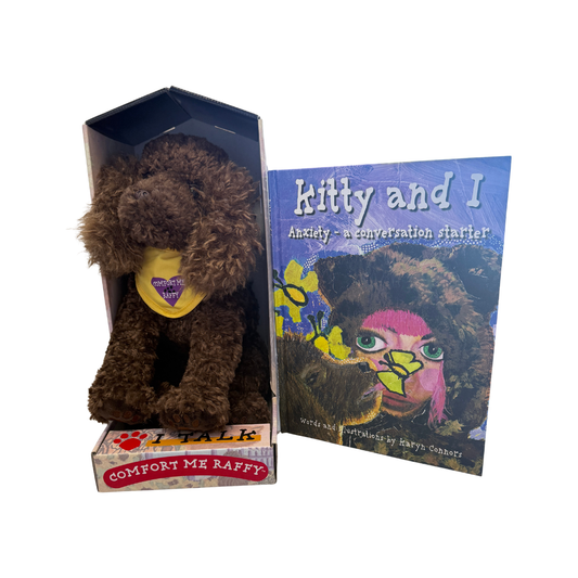 Kitty & I Interactive Comfort Bundle: Kitty & I Storybook + Comfort Me Raffy