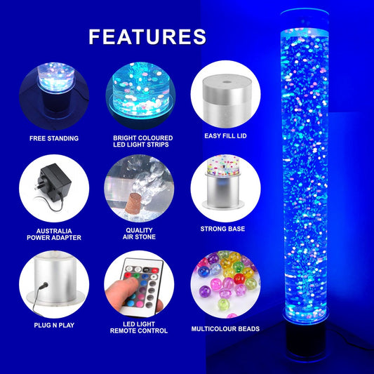 Sensory Bubble Tube with fish ~ 180cm