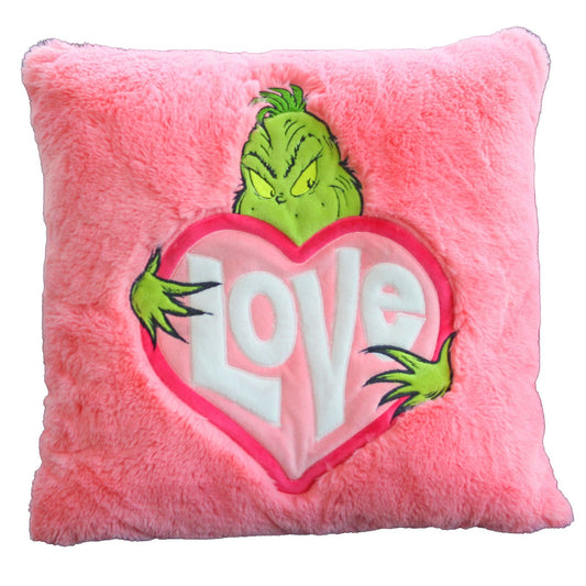 Grinch Pillow ~ Pink Love