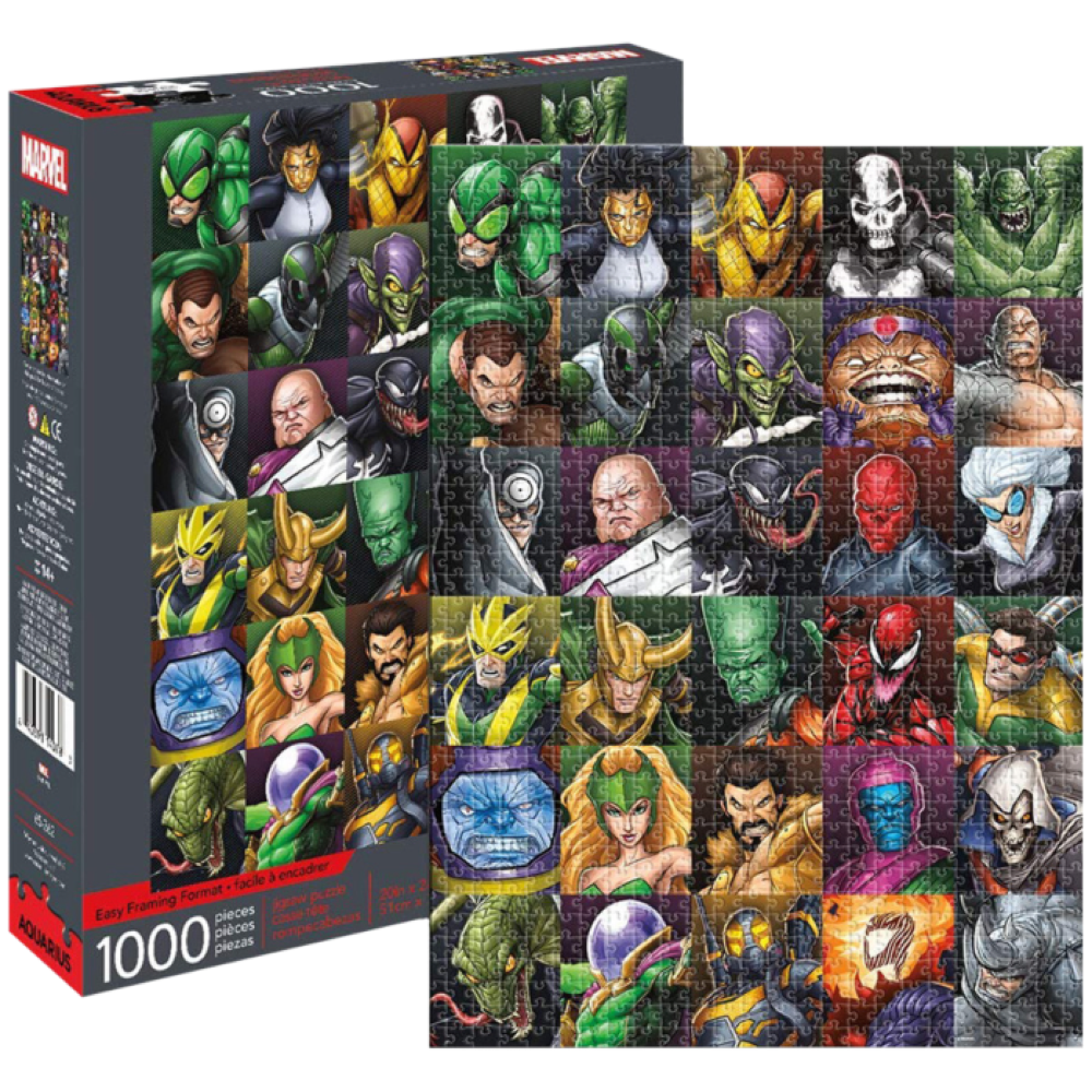 Marvel - Villains Collage 1000 Piece Jigsaw Puzzle