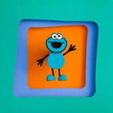 GLO PAL CHARACTER ~ Sesame Street ~ COOKIE MONSTER, Elmo, Big Bird