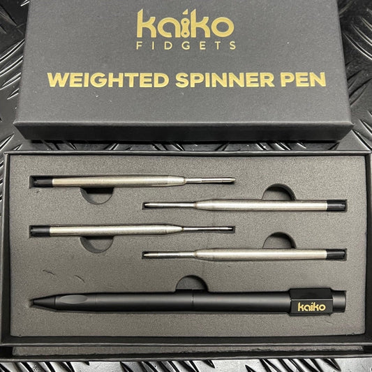 Weighted Spinner Pen with 4 refills