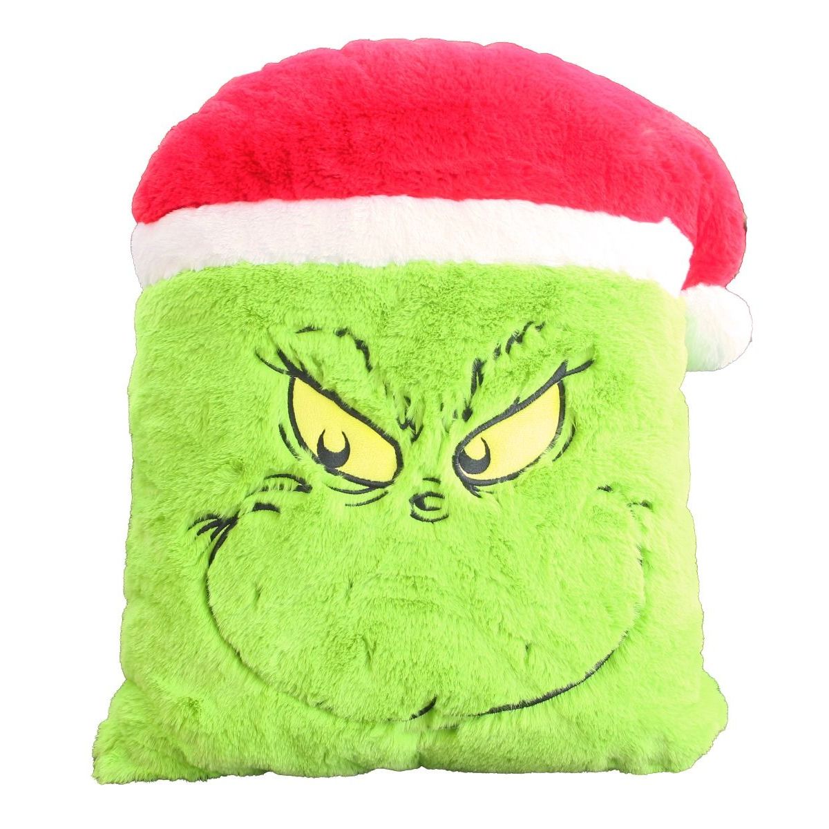 Grinch Pillow ~ Santa Hat