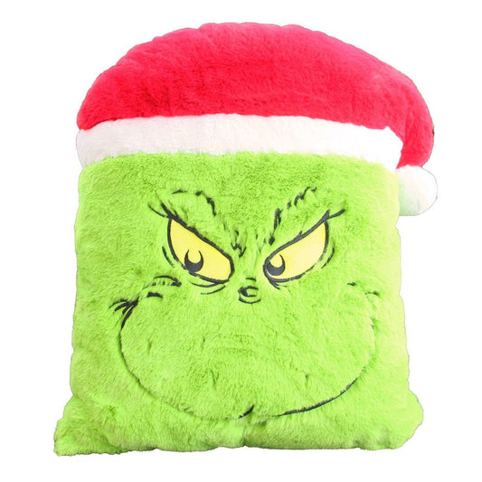Grinch Pillow ~ Santa Hat