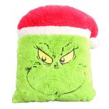 Grinch Pillow ~ Santa Hat