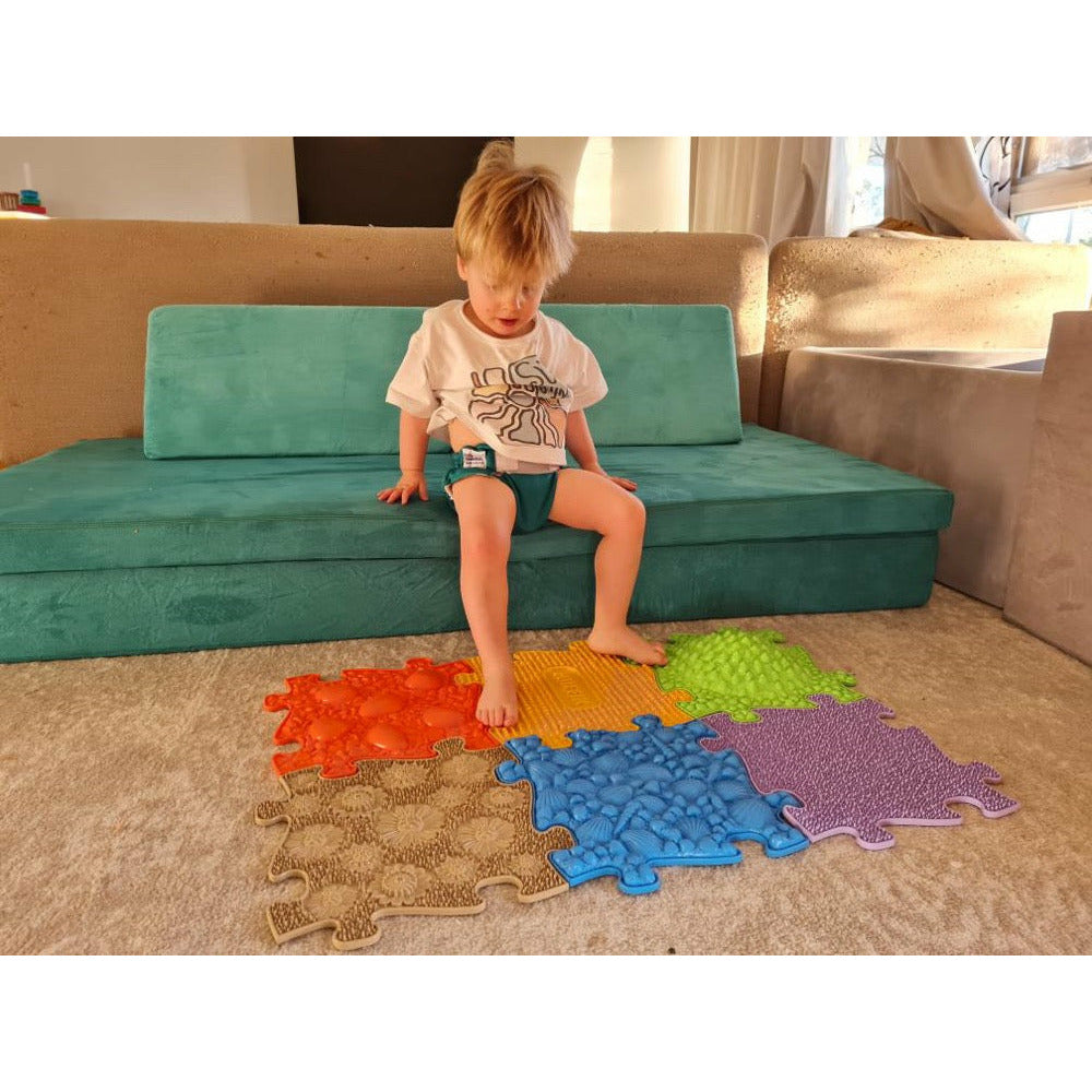 Tots Sensory Playmat Set ~ 6 Pieces ~ Perfect for babies & Toddlers