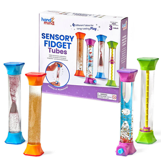 Sensory Fidget Tubes, Set of 4