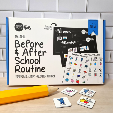 Magnetic Before & After School Routine (A4) Calander