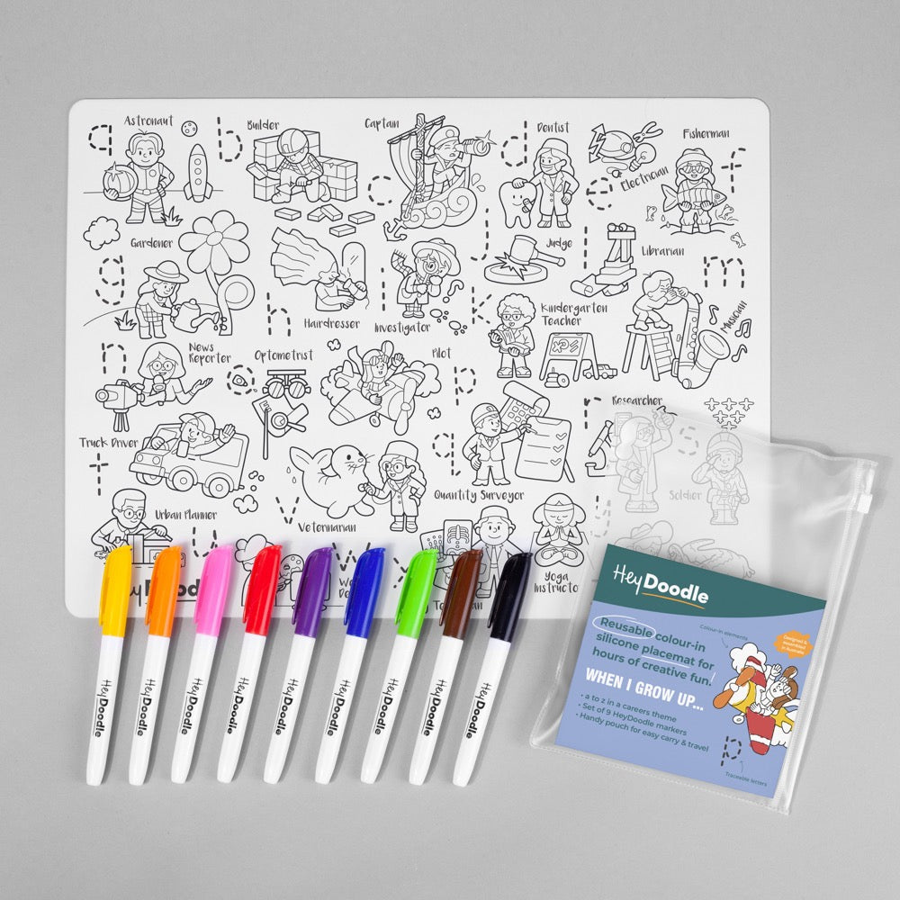 Hey Doodle ~ Reusable Silicon Activity Mats ~ Various
