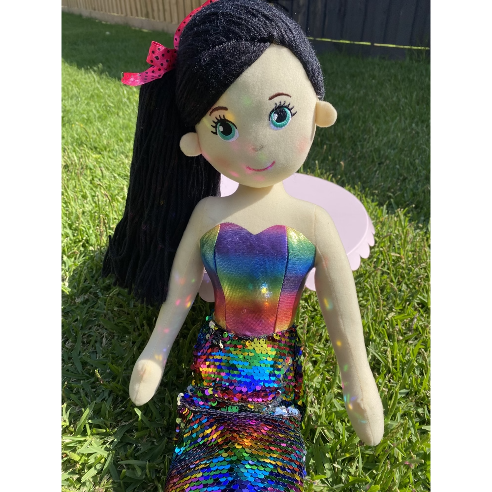 Large Flip Sequinned Mermaid  ~ Pink/ Blue/ Rainbow