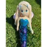 Large Flip Sequinned Mermaid  ~ Pink/ Blue/ Rainbow