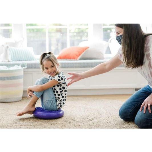 TACTILE WOBBLE CUSHION WITH CANVAS STORAGE BAG