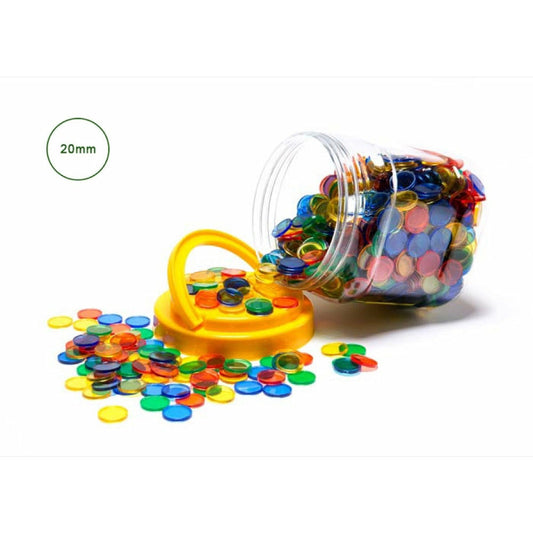 Products Small Transparent Counters Jar Of 1000