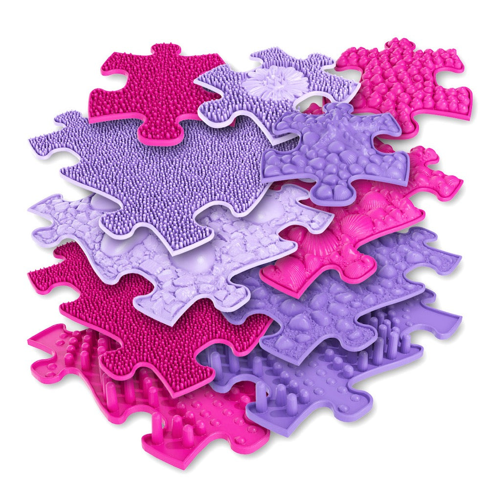 Pink Sensory Playmat Set ~ 11 Pieces