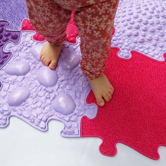 Pink Sensory Playmat Set ~ 11 Pieces