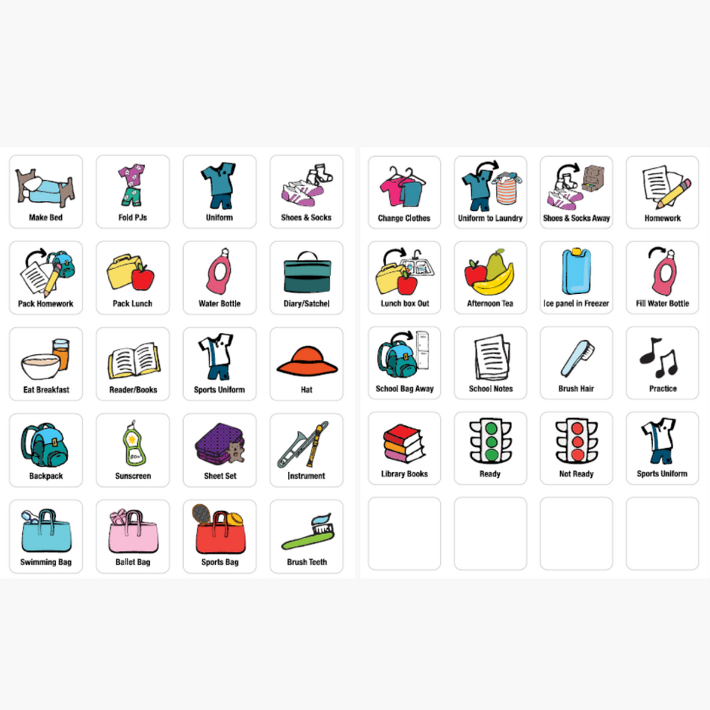 Magnetic Before & After School Routine (A4) – The Sensory Poodle ...