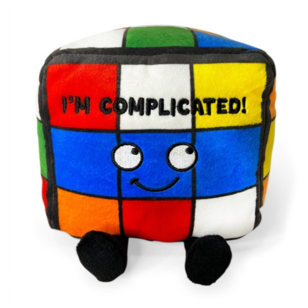 “I’m Complicated!” Plush Rubiks Cube