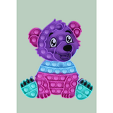 Pop It ~ Large Super Cute Bear ~ 2 colours
