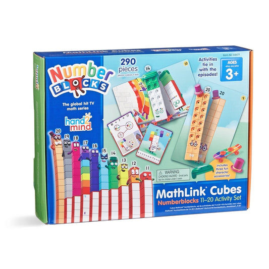 Numberblocks MathLink® Cubes 11-20 Activity Set ~155 blocks