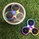 Premium Pop It Metal Spinner in metal window tin - strong resistance.