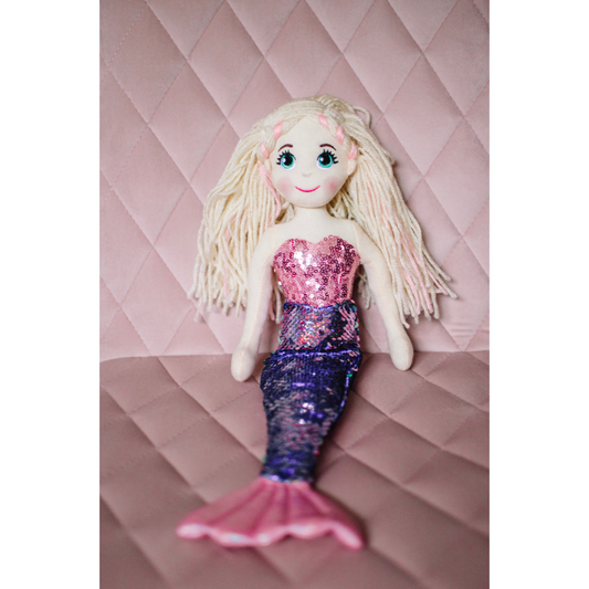 Large Flip Sequinned Mermaid  ~ Pink/ Blue/ Rainbow