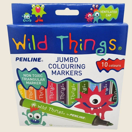 Wild Things Jumbo Triangular Markers